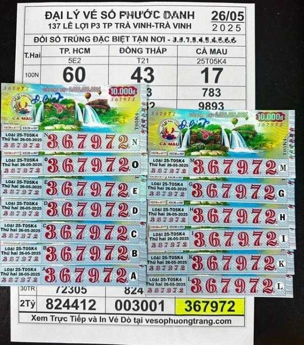 Người đàn ông 'chung thủy với số 72' trúng 13 tờ vé số độc đắc
